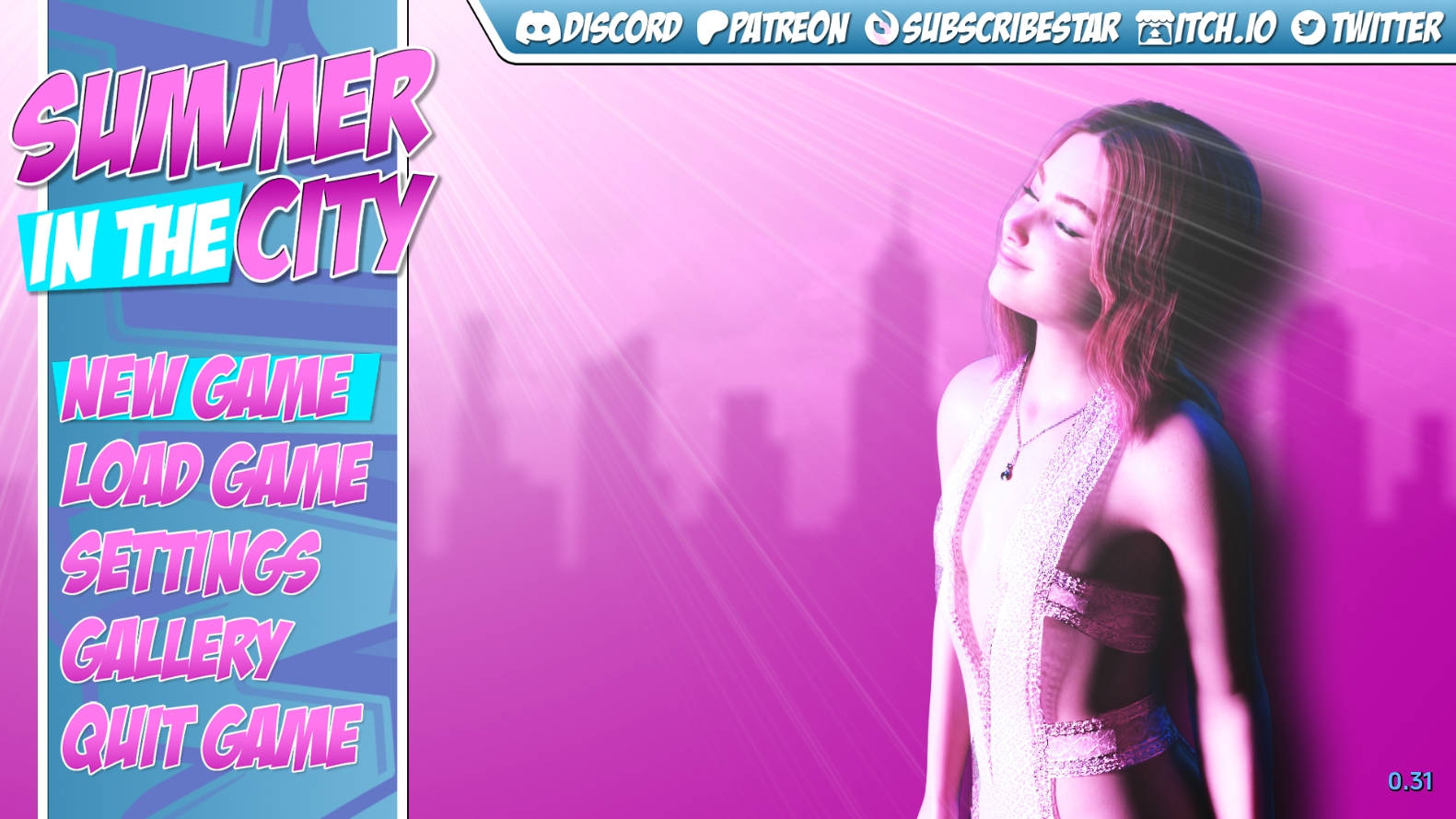 【PC/欧美SLG】城市的夏天0.31汉化版【3.02G/更新/汉化/动态】-萌玩ACG