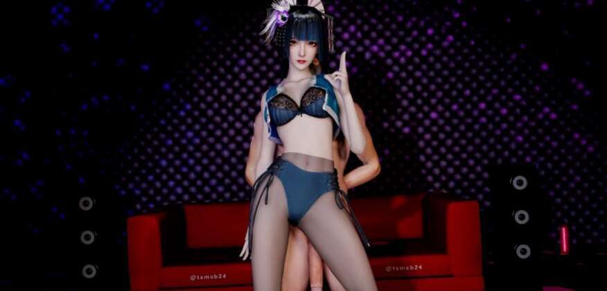 【3D同人视频/全动态/VAM】天使没翅膀：镜 摩托摇加特林 极品黑丝御姐骑乘爆肏中出【1V+1.9G】-萌玩ACG