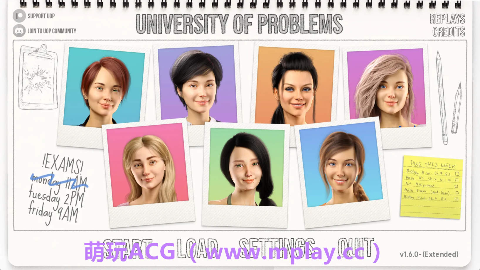 【PC+安卓+IOS/欧美SLG】学院情缘(别名：问题大学 )1.6.0汉化版【6.08G/汉化/动态/更新】-萌玩ACG