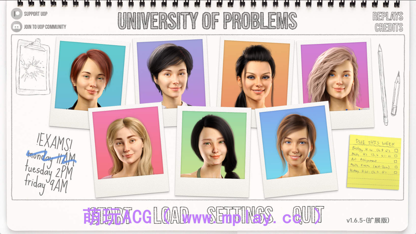 【PC/欧美SLG】学院情缘(别名:问题大学)1.6.5 AI版【12.3G/汉化/动态/更新】-萌玩ACG